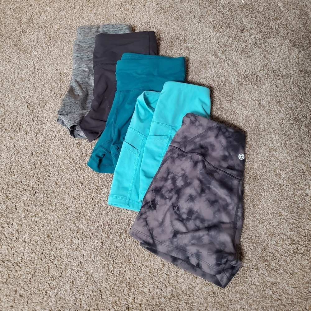 High waist and squat proof gym shorts. ALL 5